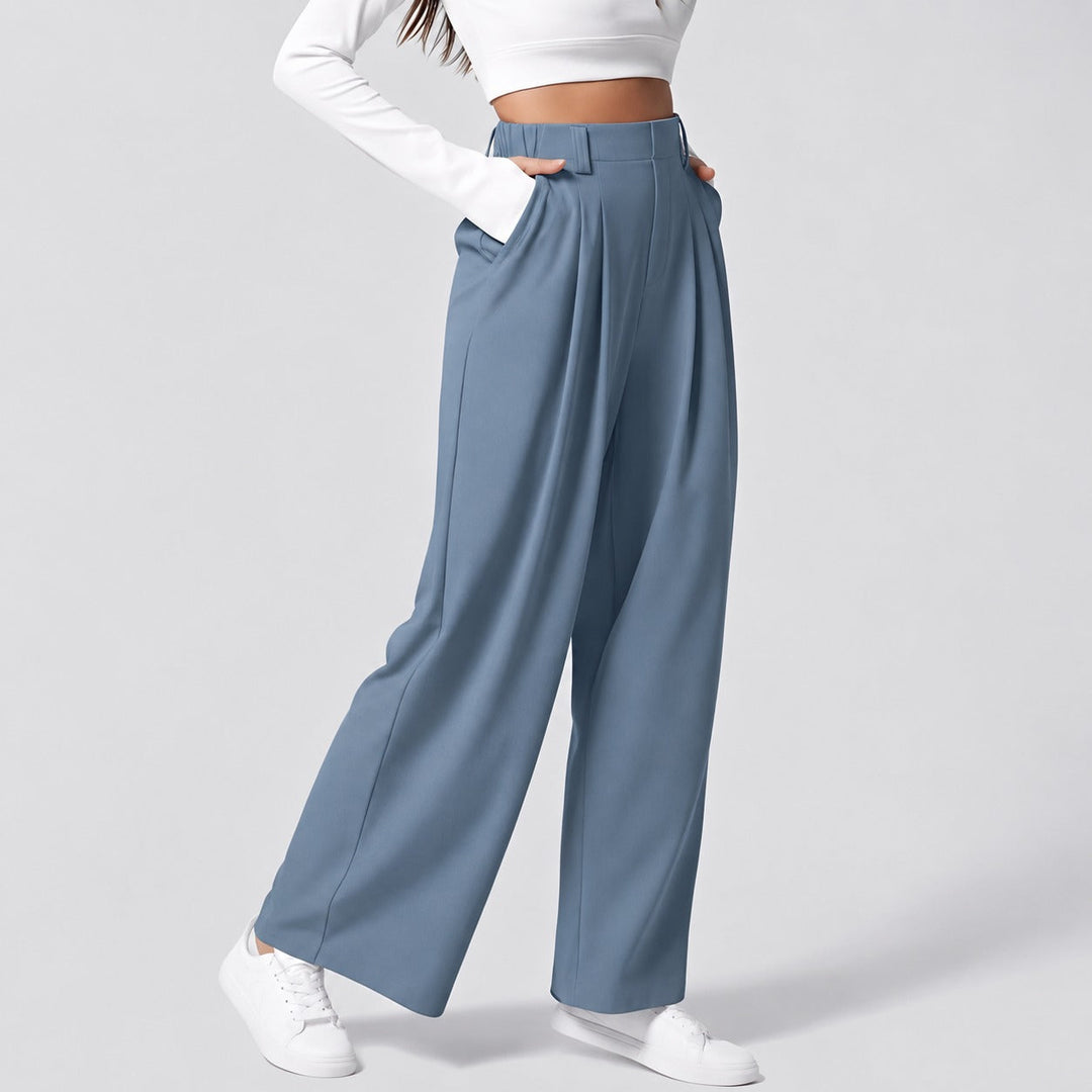 Montana straight leg trousers in lilac