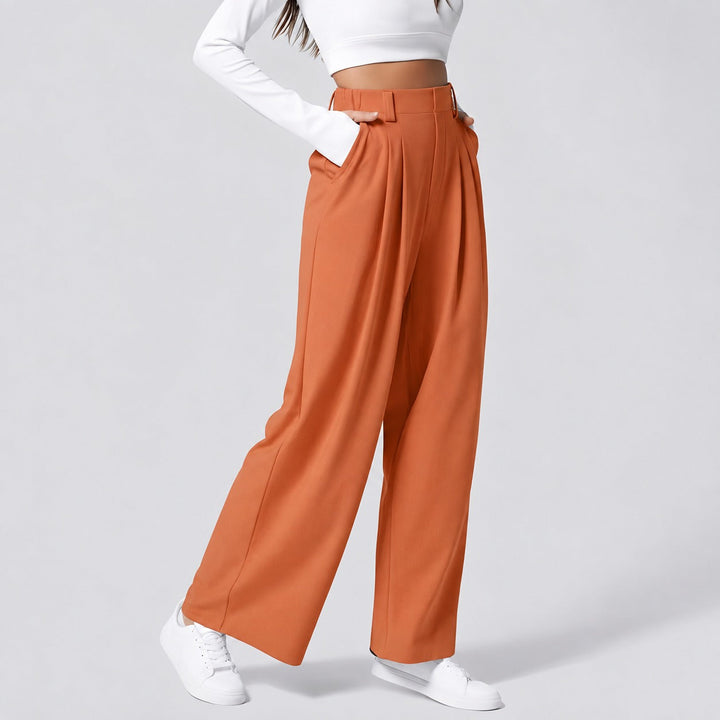 Montana straight leg trousers in blue