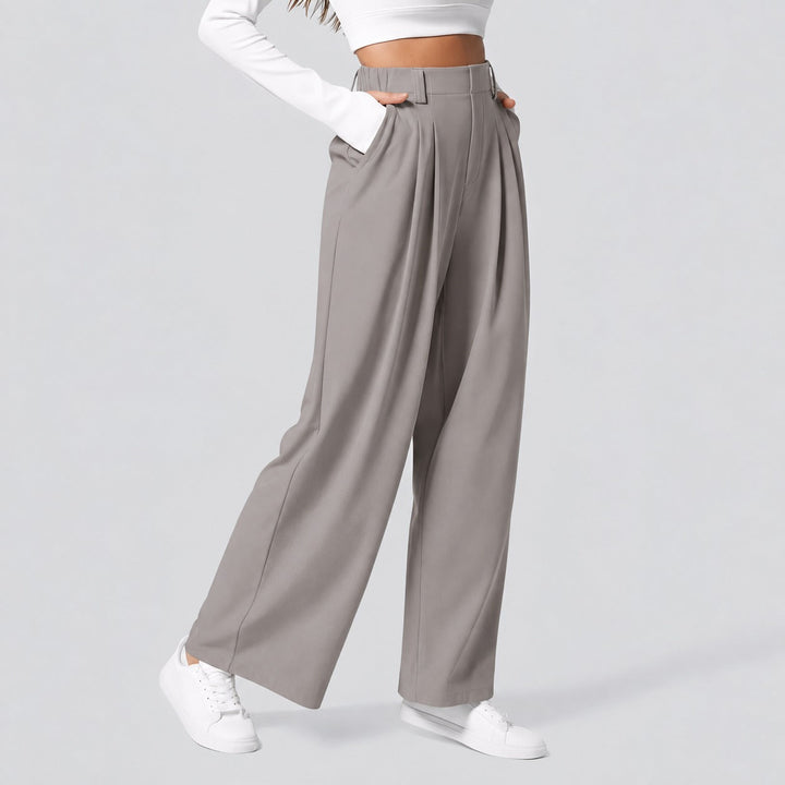 Montana straight leg trousers in orange