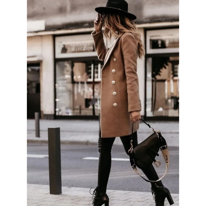 Aileen double breasted winter coat, full length
