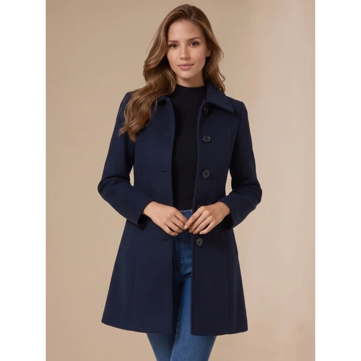 Amea longline trench coat, detail