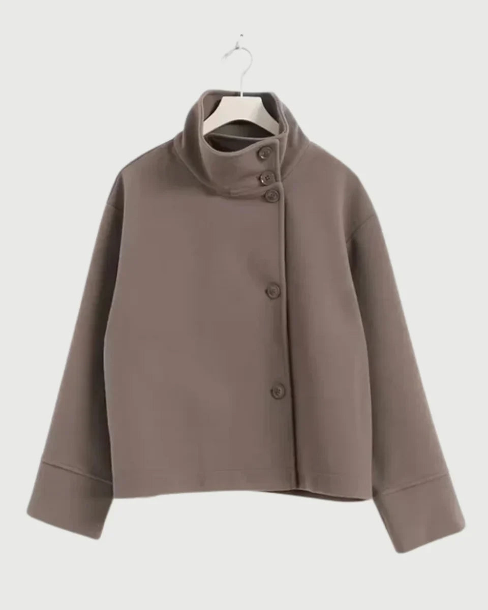 Anwen high neck cropped coat – image 12