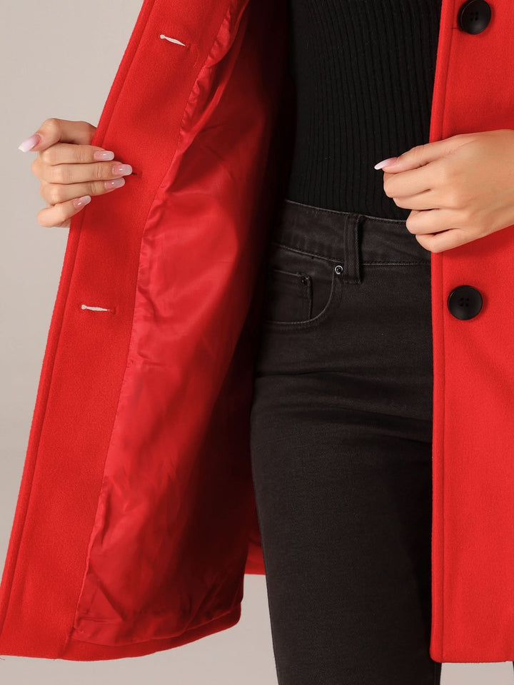 Perrine notch lapel fit and flare trench coat – image 12