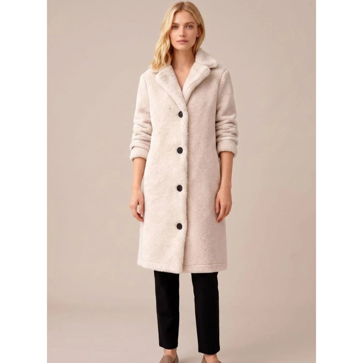 Auguste teddy winter coat in brown