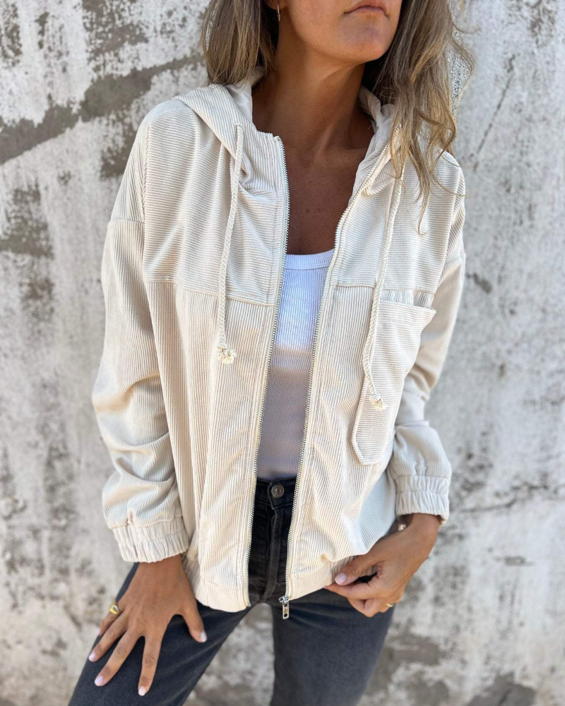 Henriette hooded oversized coat