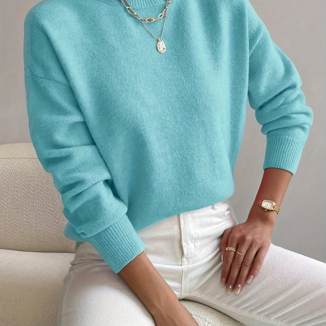 Trine oversized mock neck knit jumper – image 23
