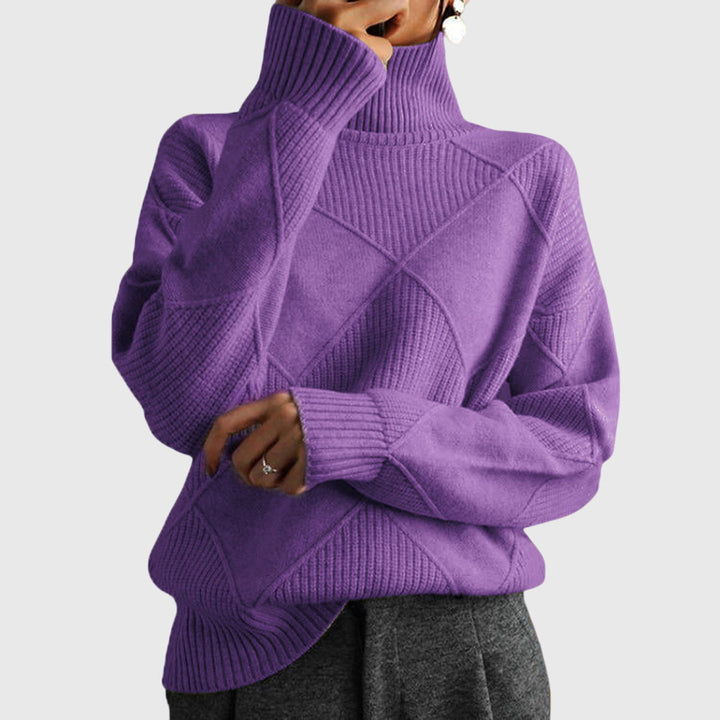Vibeke oversized roll neck knit jumper – image 2