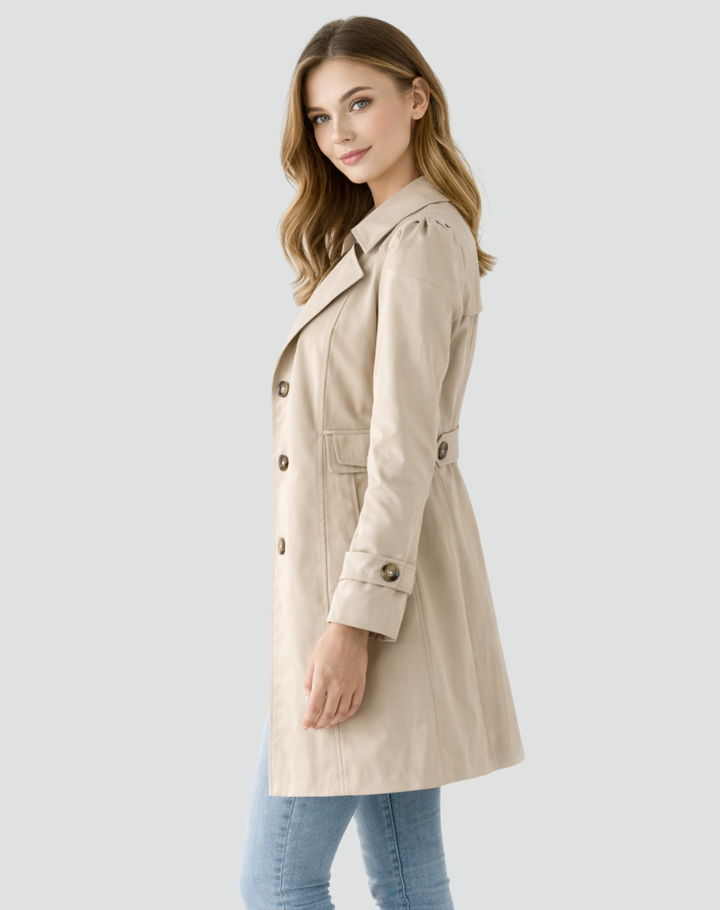Xaviere classic lapel trench coat – image 7