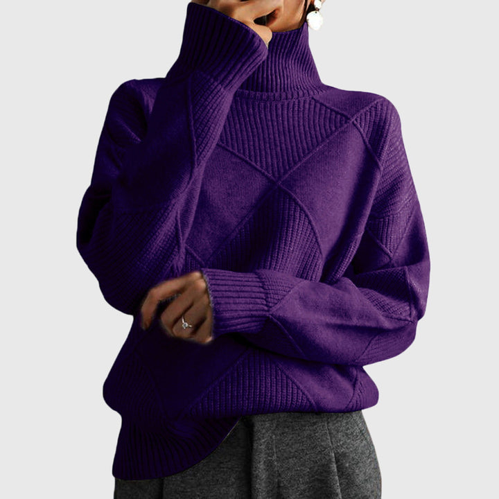 Vibeke oversized roll neck knit jumper – image 7