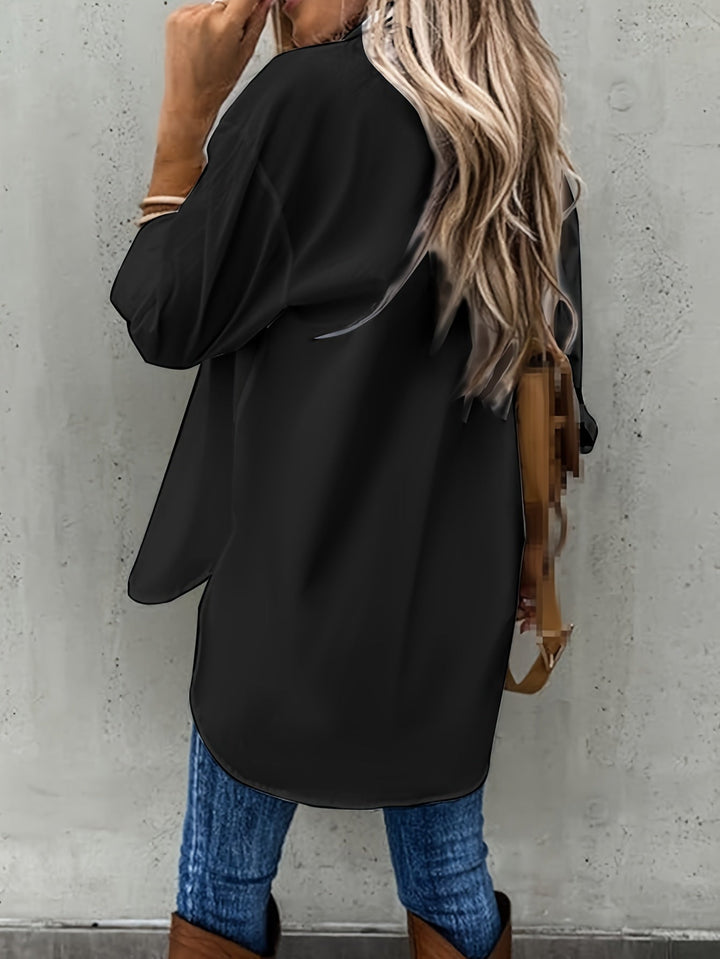 Marigold long sleeve button front blouse – image 12