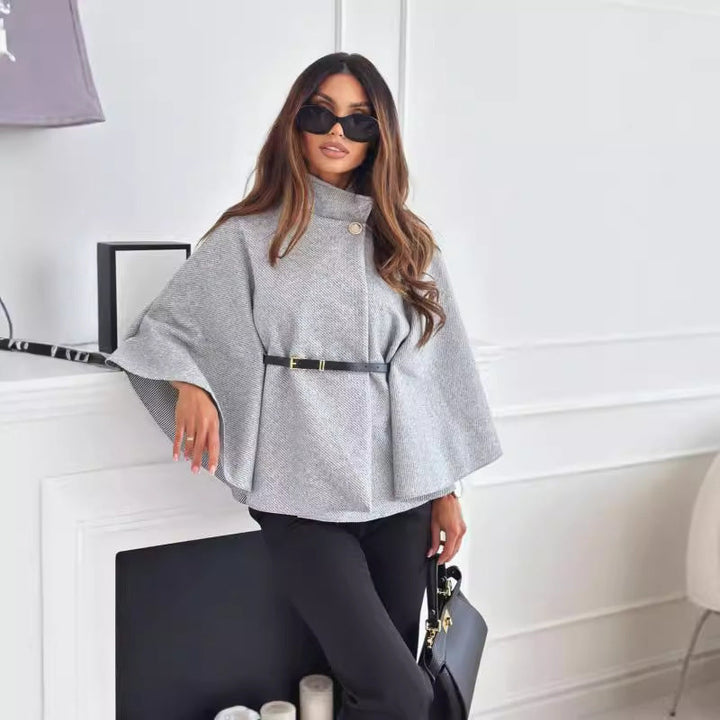 Odile belted fit and flare coat – image 3