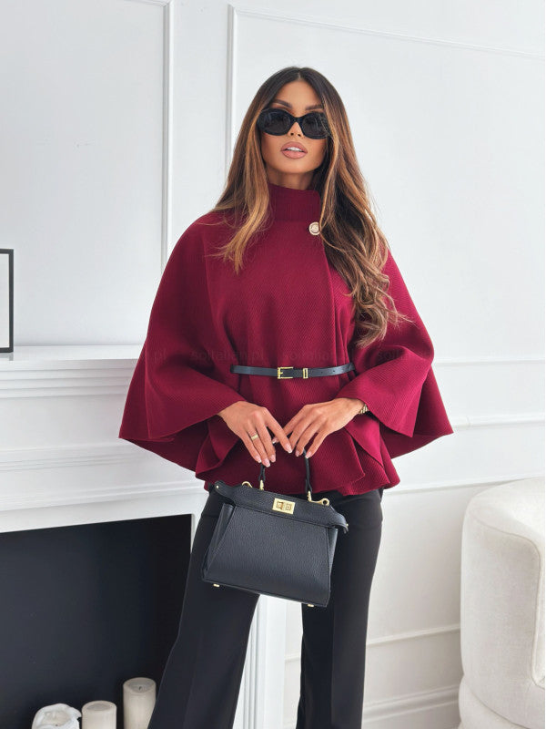 Odile belted fit and flare coat – image 4