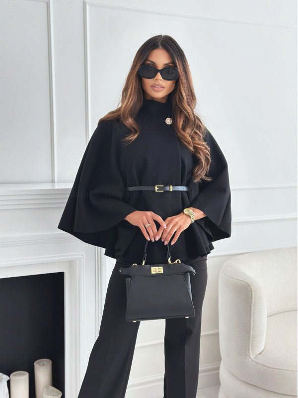 Odile belted fit and flare coat – image 5