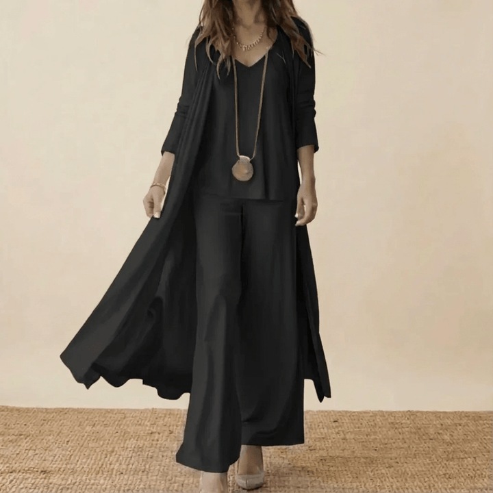 Theodosia three piece wide leg trouser set – image 4