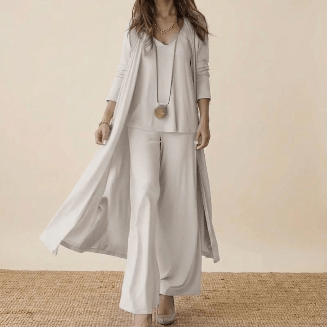 Theodosia three piece wide leg trouser set – image 3