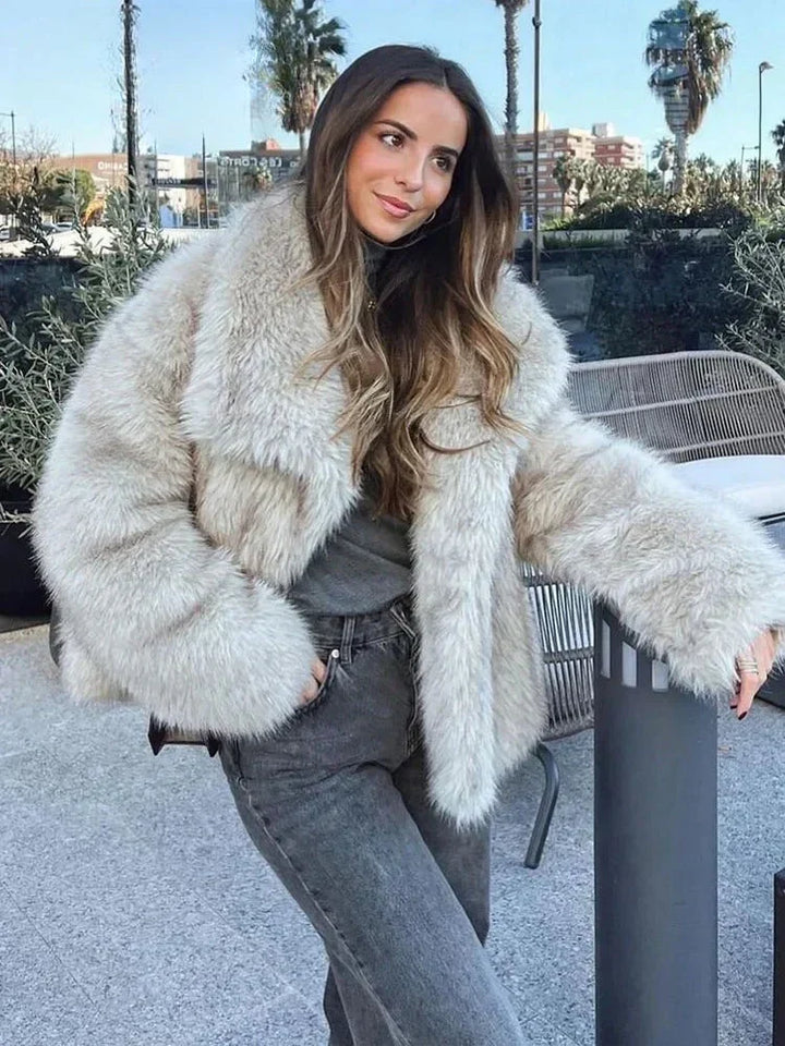 Bettina notch lapel oversized coat – image 7