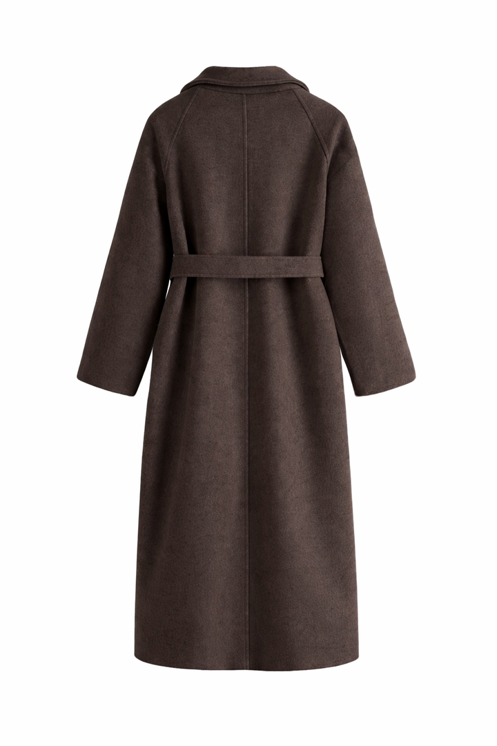 Ianthe belted long coat with wide lapels – image 9
