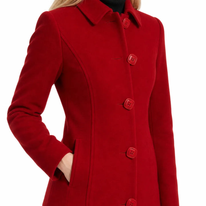 Abigail fit and flare longline coat – image 2