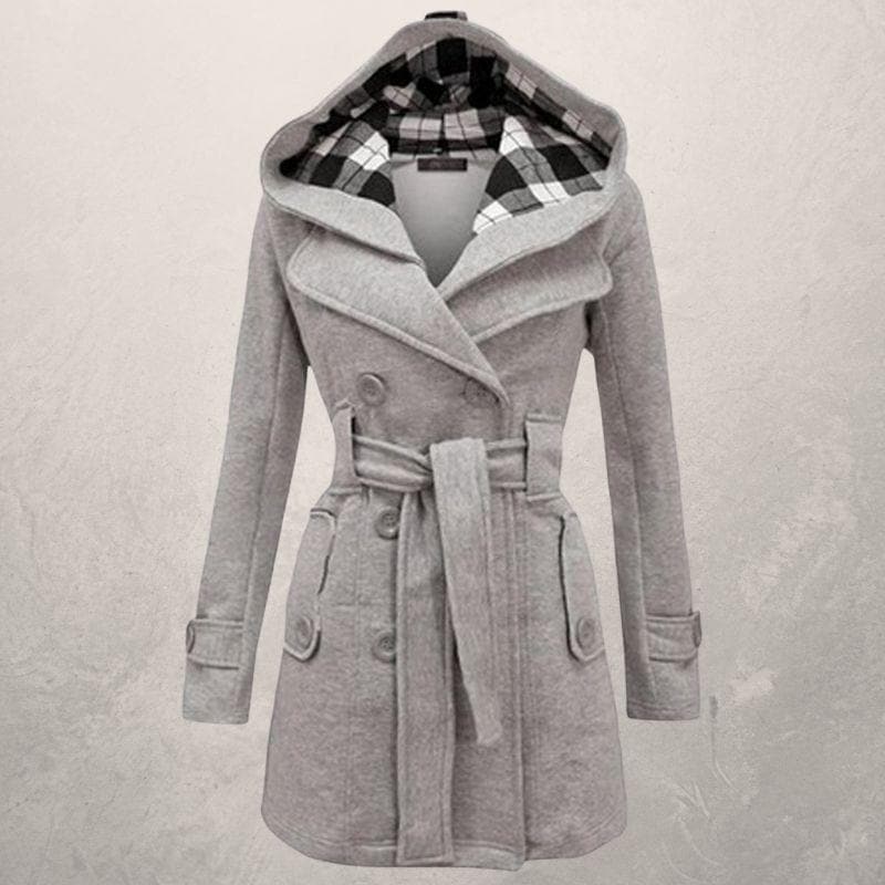 Elinor hooded belted winter coat – image 5