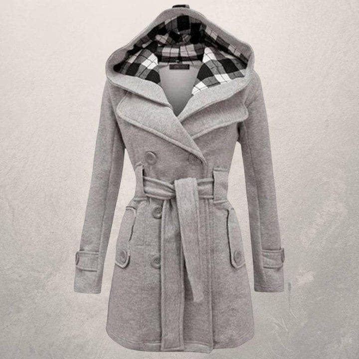 Elinor hooded belted winter coat – image 5