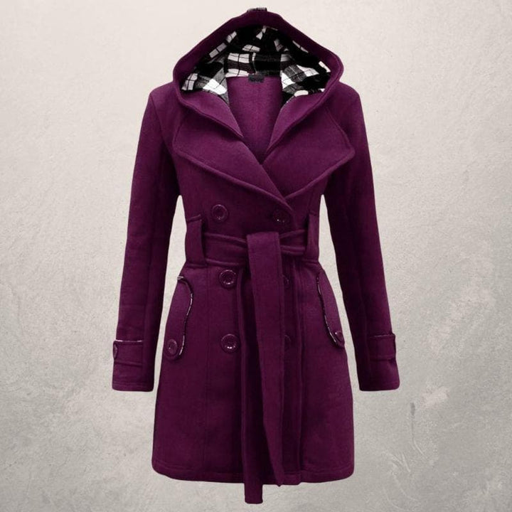 Elinor hooded belted winter coat – image 6
