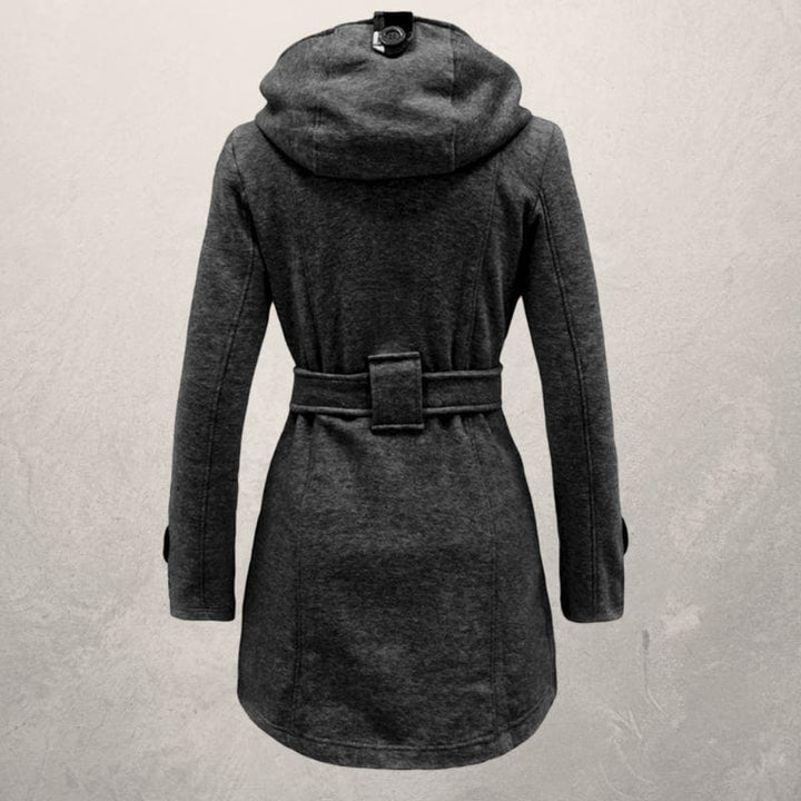 Elinor hooded belted winter coat – image 8