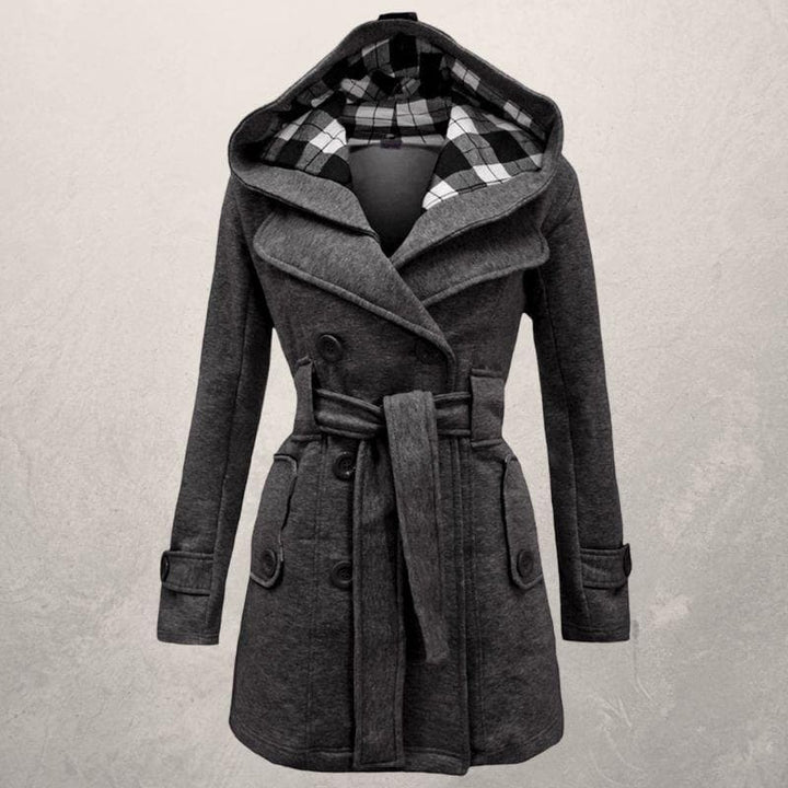 Elinor hooded belted winter coat – image 7