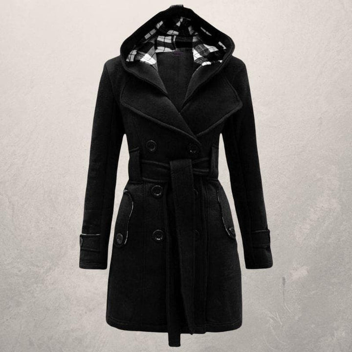 Elinor hooded belted winter coat