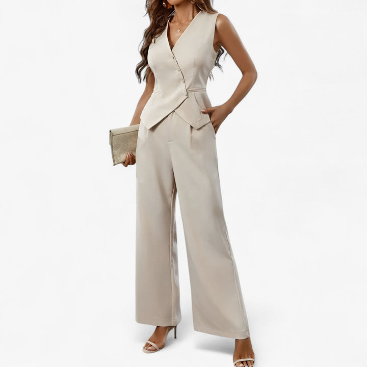 Miranda tailored vest top and wide leg trousers set – image 9