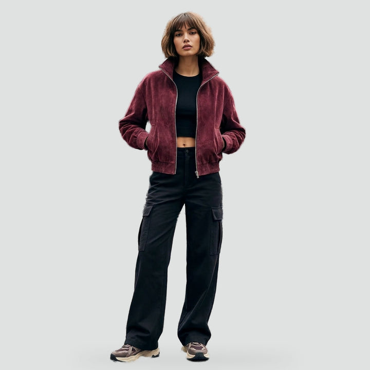 Romilly bomber jacket, back view