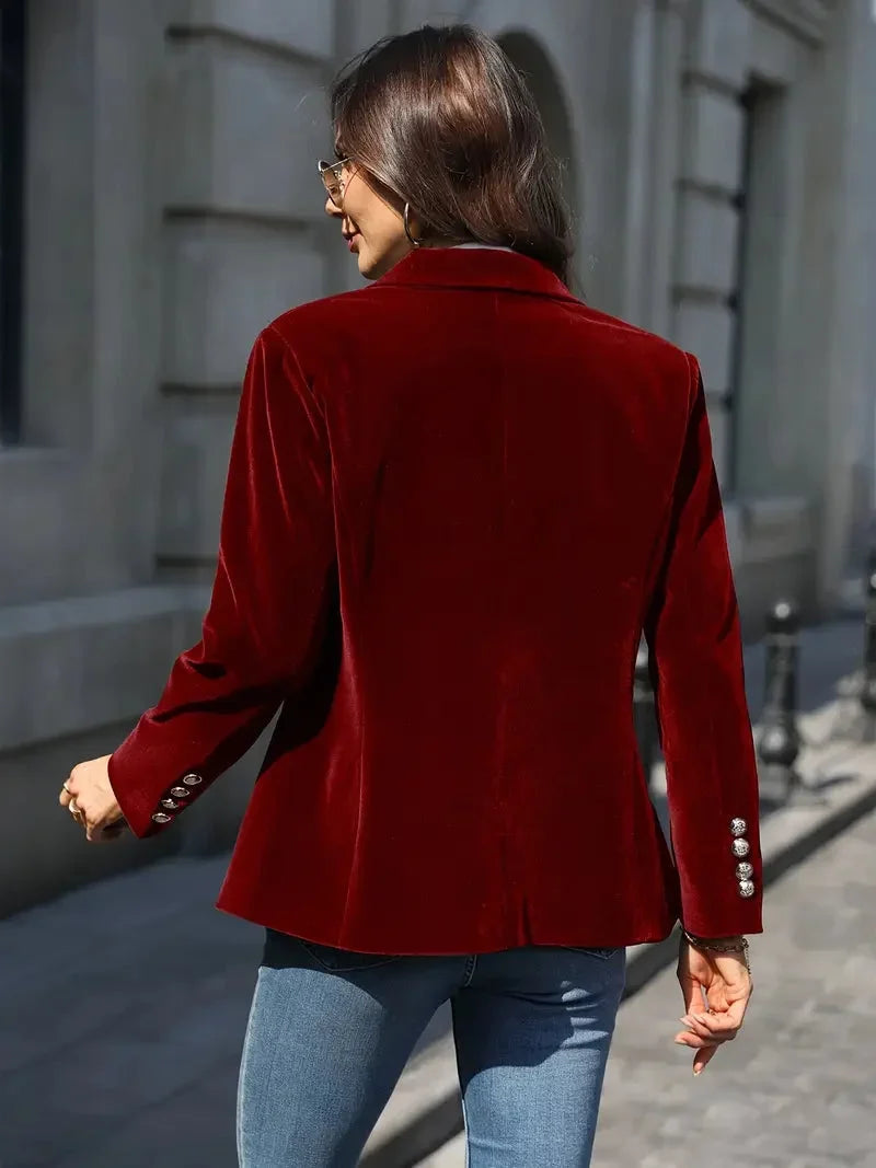 Gwennan velvet blazer jacket – image 17