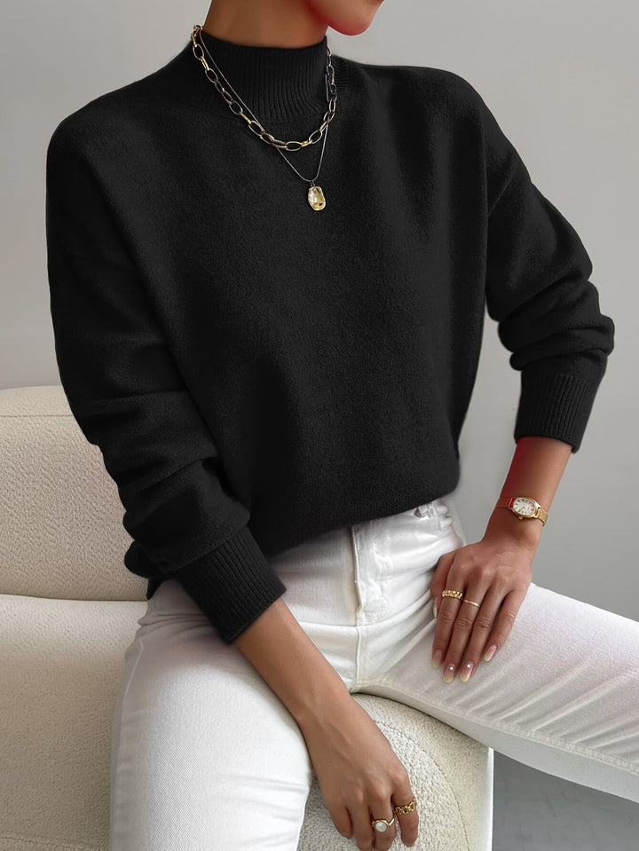 Trine oversized mock neck knit jumper – image 9