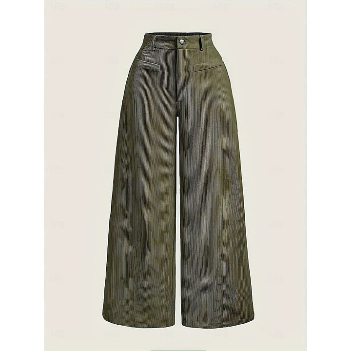 Marina high waisted wide leg trousers – image 3