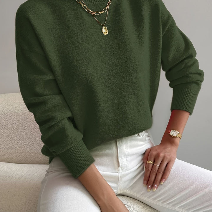 Trine oversized mock neck knit jumper – image 16