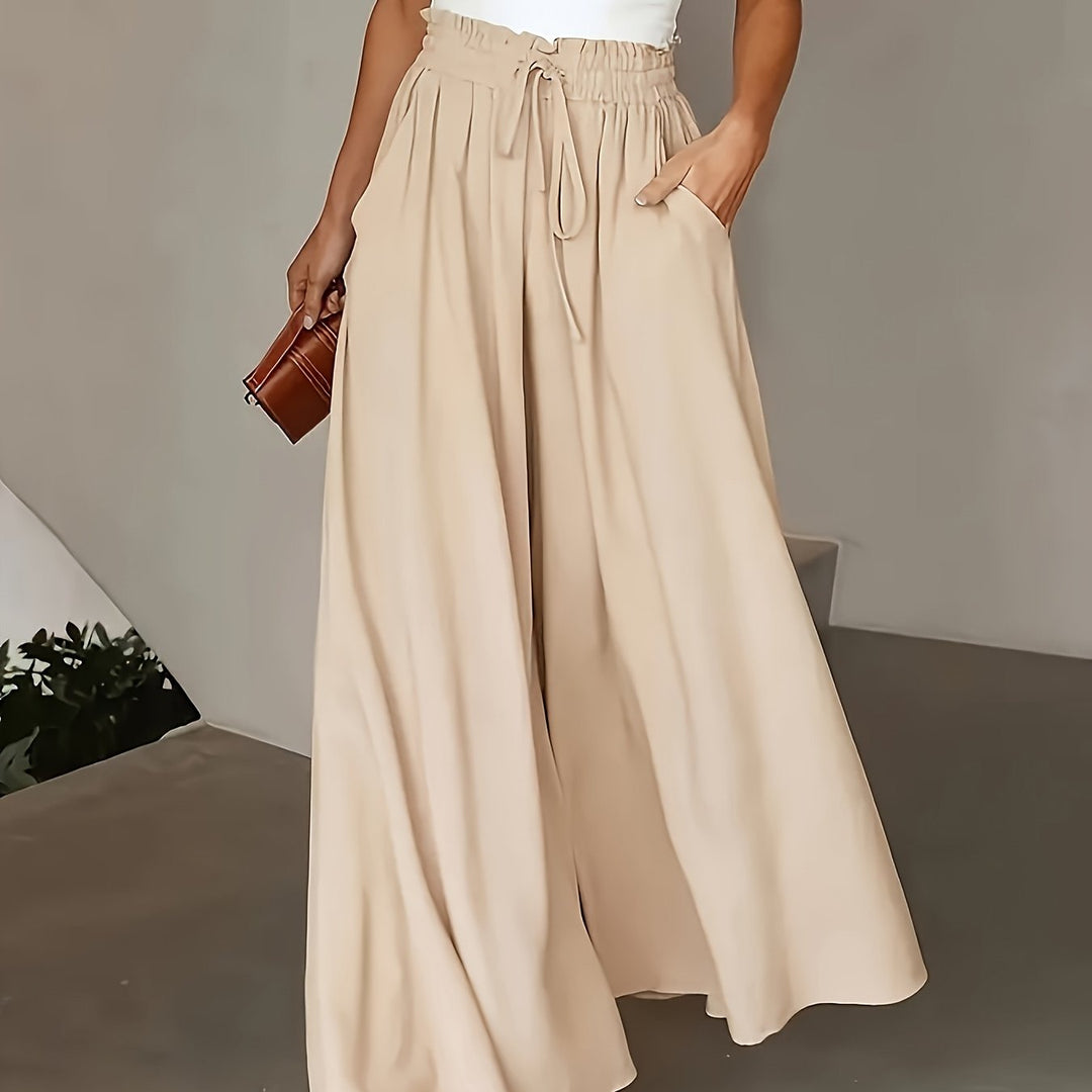 Gudrun high waist flowing wide leg trousers – image 14