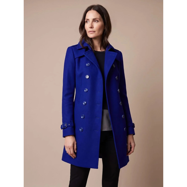 Cataleya double breasted trench coat with lapel