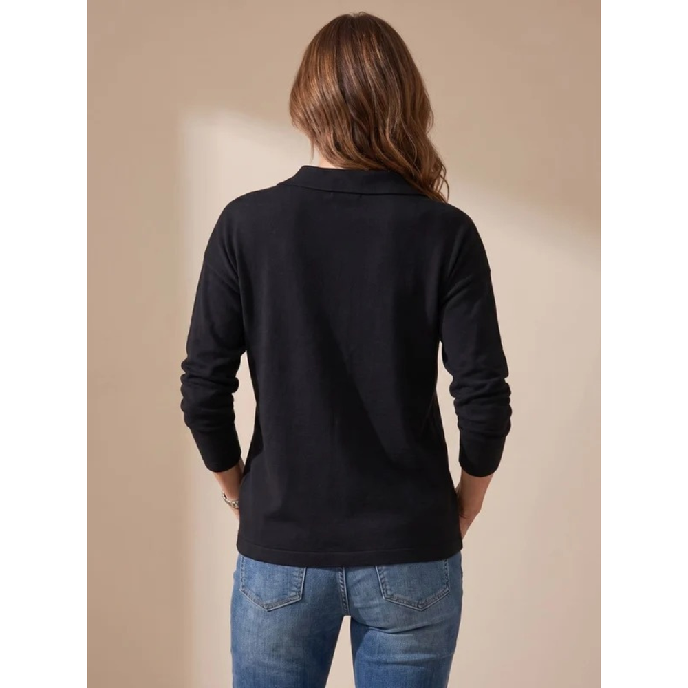 Catrina half zip jumper in green