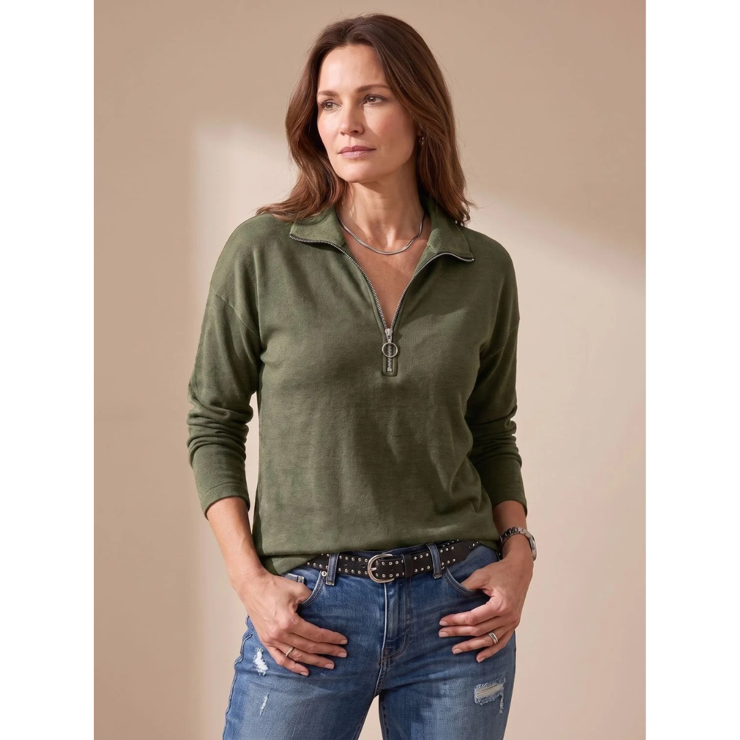 Catrina half zip jumper with collar