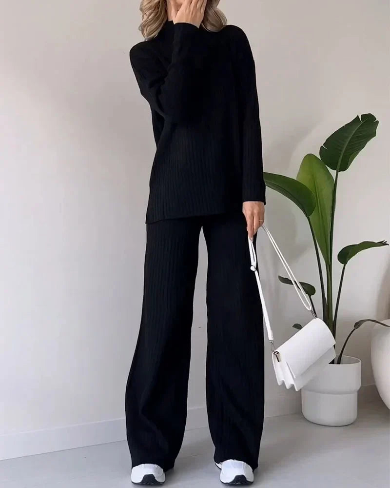 Ysella knitted co-ord set with side slits – image 9