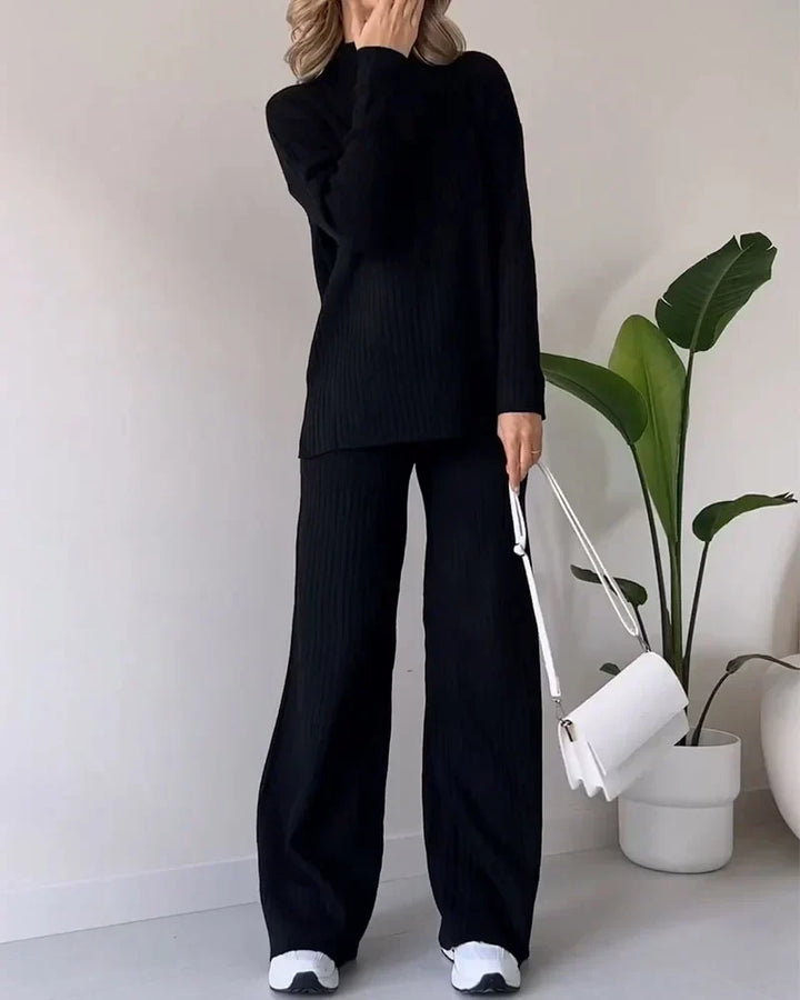 Ysella knitted co-ord set with side slits – image 9