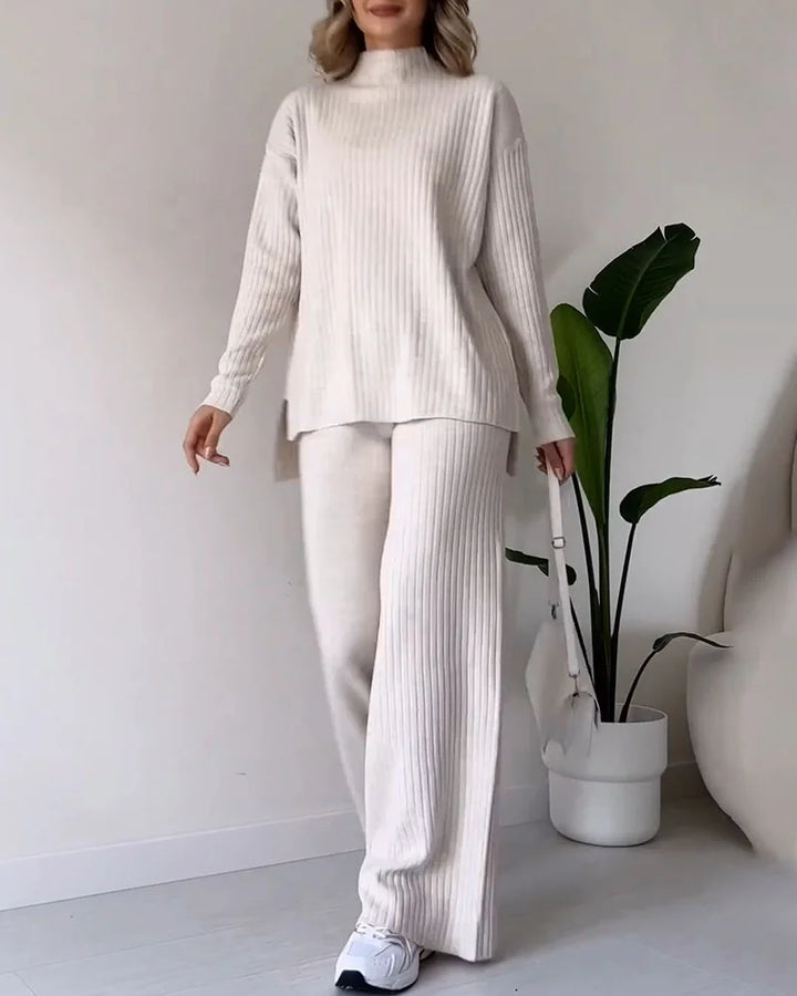 Ysella knitted co-ord set with side slits – image 6