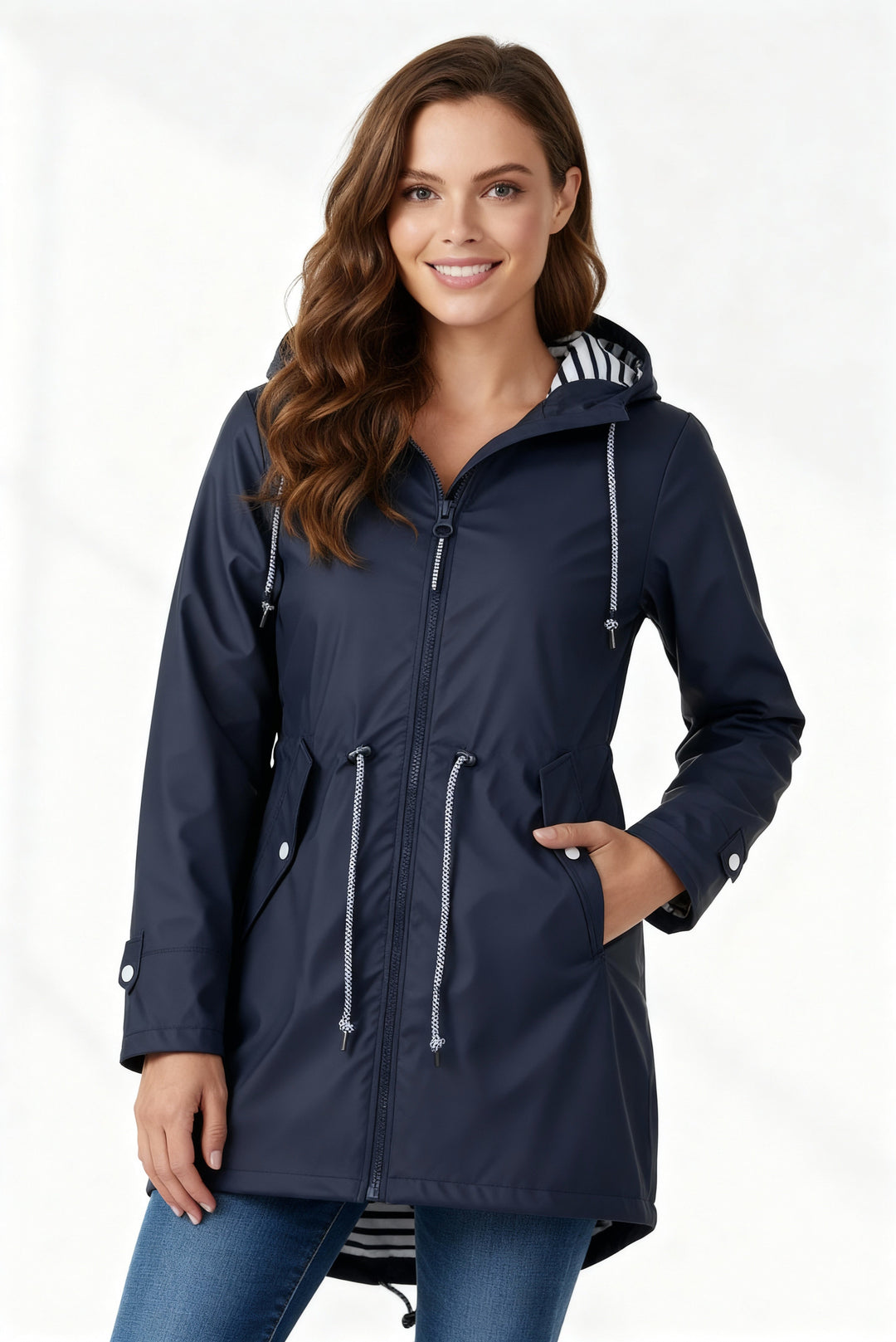 Léonie hooded oversized statement coat