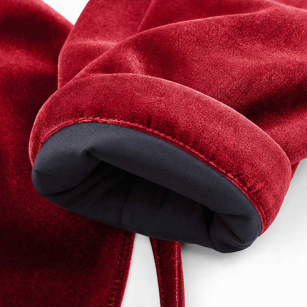 Allegra Elegant Ruffled V Neck Velvet Blouse - image 9