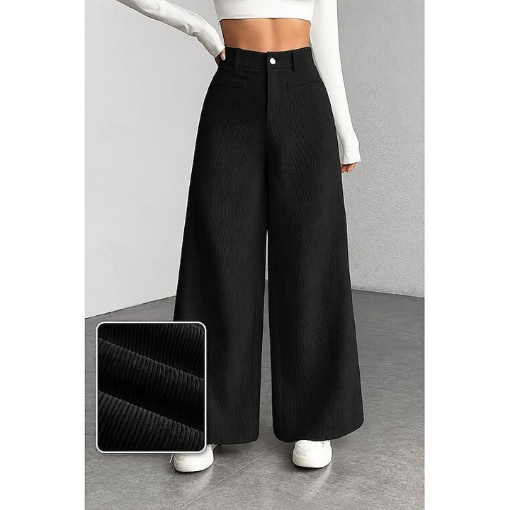 Marina high waisted wide leg trousers