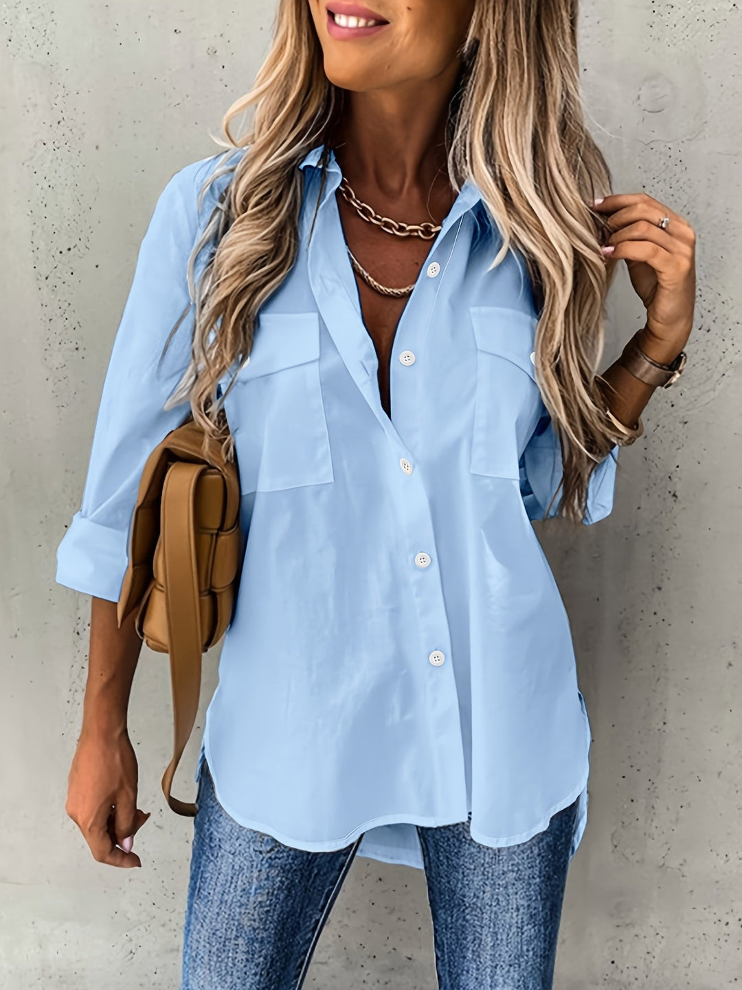 Seren Elegant Classic Long Sleeve Shirt - image 4
