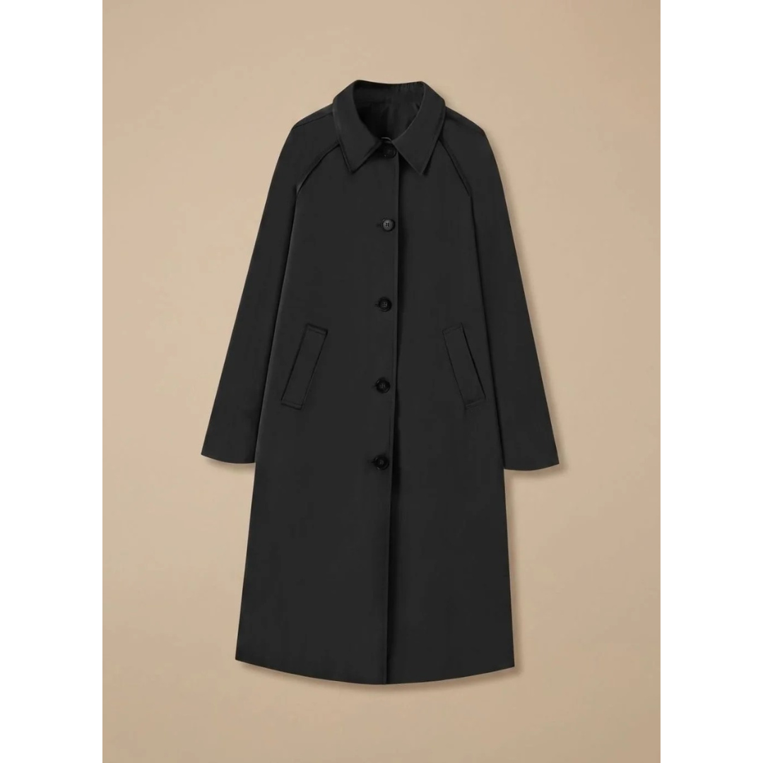Damaris long trench coat in light brown