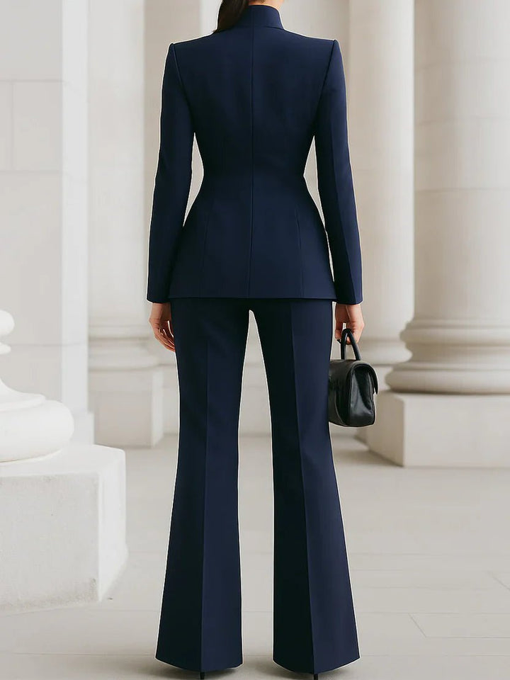 Holly long blazer and flared trouser suit – image 7