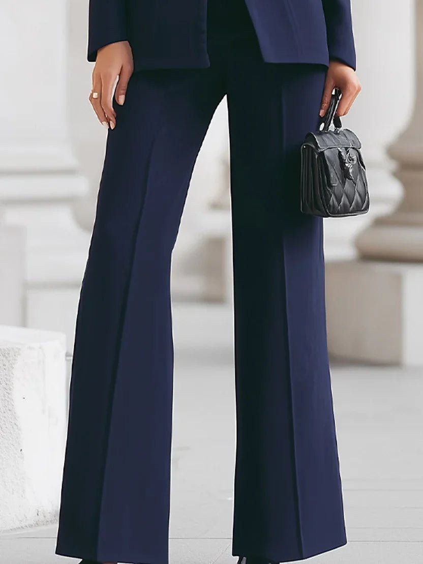 Holly long blazer and flared trouser suit – image 8