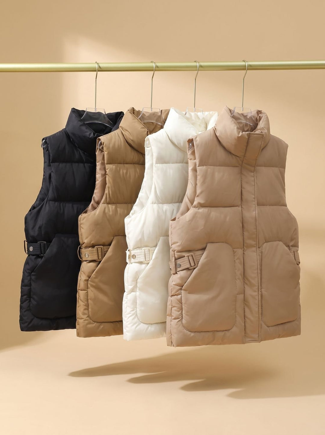 Marlene | Elegant Quilted Gilet with Stand Collar