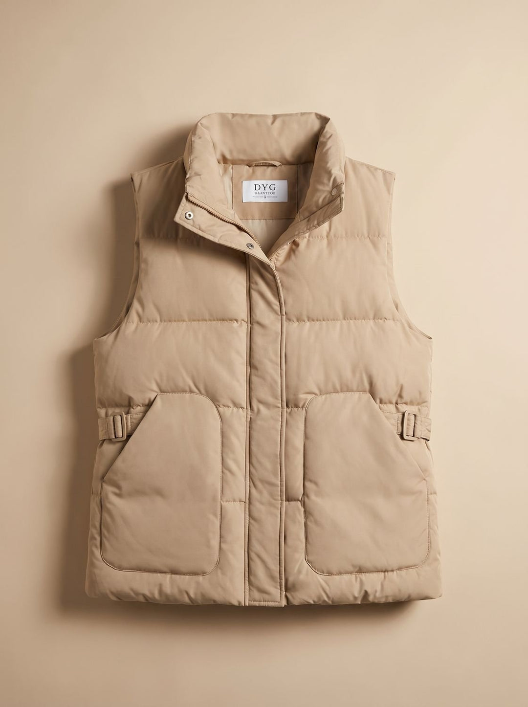 Marlene | Elegant Quilted Gilet with Stand Collar